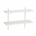 Ltl Home Products 8 x 24 in. Wallscapes White 2 Shelf Kit 45658PHYLH